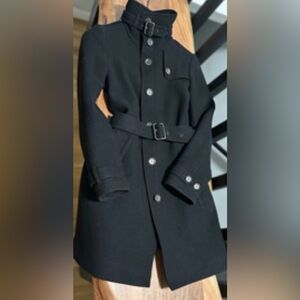 Burberry Elegant Black Trench Coat